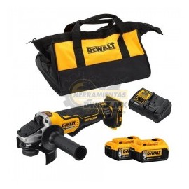 Esmeriladora Angular Inalámbrica 20V 4 1/2'' DEWALT DCG413P2-B3