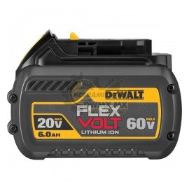 Batería de 20V/60V 6.0 Amps DeWalt DCB606 FLEXVOLT