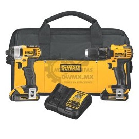 Combo de Taladro y Llave de Impacto Inalámbrico DeWalt DCK280C2