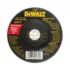 Disco Abrasivo 4 1/2" DeWalt DW44830 (DW54830)