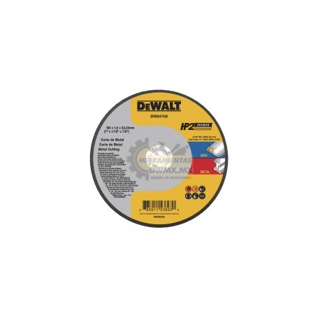 Disco Corte de Metal 7'' HP2 DEWALT DW84705