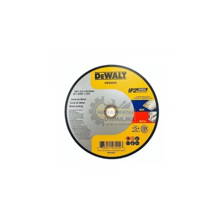 Disco Corte Metal 9'' DEWALT DW84902