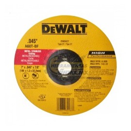 Disco de Acero Inoxidable 7" DeWalt DW8427