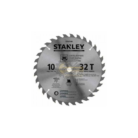 Disco Sierra para Madera 10" x 32D Stanley STA7740
